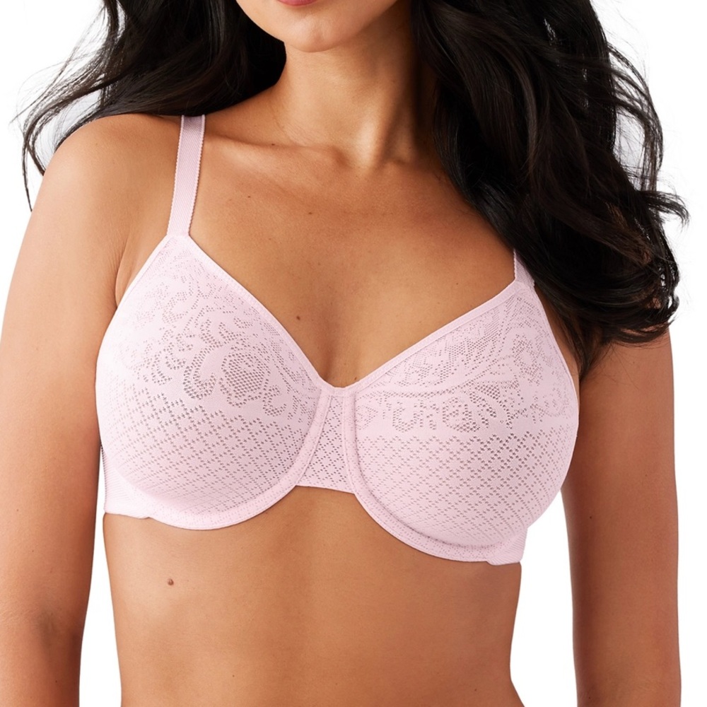 Wacoal Bra Visual Effects Minimizer Bra Ballet Slipper Pink Sz 40D NWT #857210 - Picture 2 of 14
